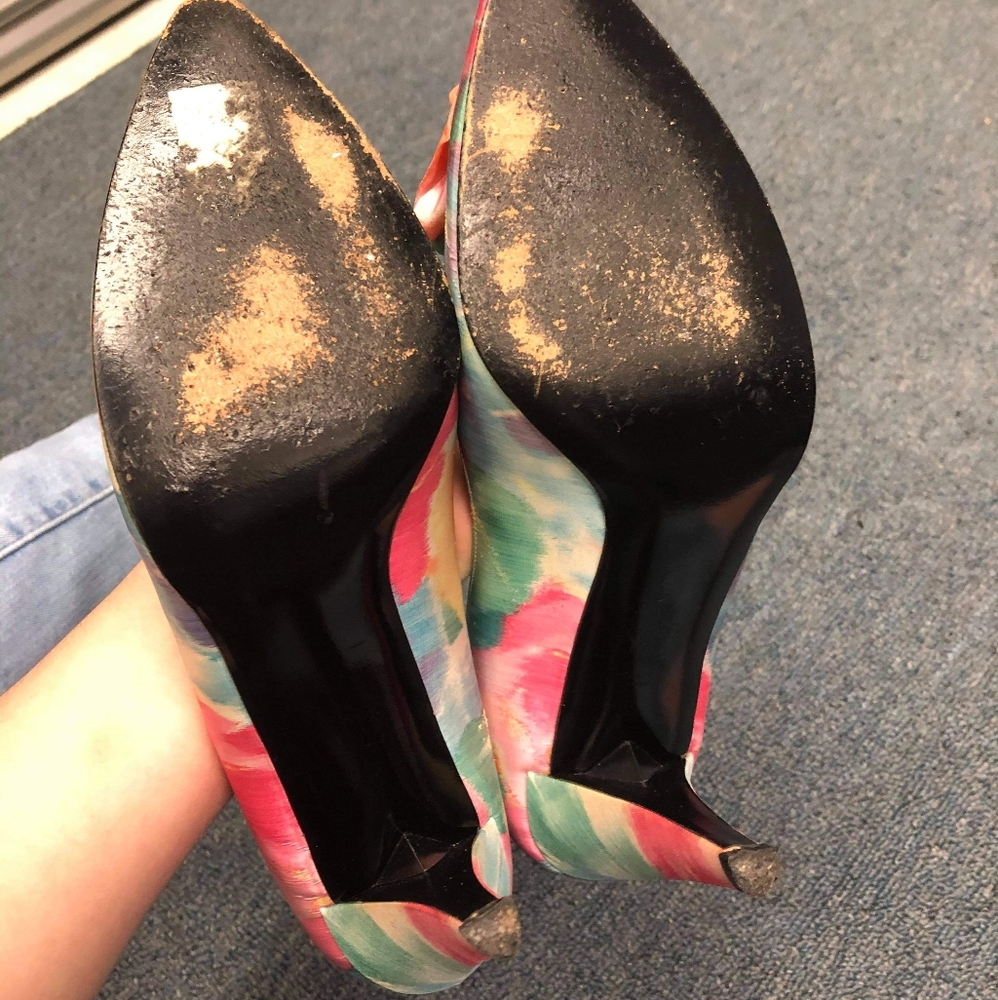 Charles Jordan Watercolor Paris Heels - Picture 3 of 5